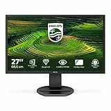 Philips 272B8QJEB Monitor 27', 2560 x 1440, IPS, 5 ms, Hub USB, Audio Integrato, Ergonomia Totale, Flicker Free, HDMI, Display Port, DVI, VGA, VESA, Nero
