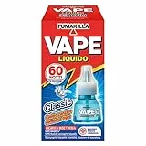 Fumakilla Vape, Ricarica Liquida Classica, Protegge dalle Zanzare, 60 Notti
