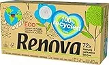 Renova 200091073 Fazzoletti Per Viso 100% Riciclati, 72 Fogli Per Scatola, Bianco, 22.5 x 21 Cm
