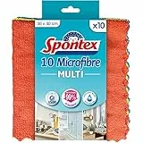 Spontex Microfibre Multi, 1 confezione da 10 panni in microfibra
