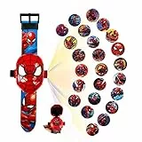 Niumowang Orologio Bambini, Orologio con proiettore, orologio giocattolo, 24 motivi di proiezione, Orologio da polso, per bambini ragazzi ragazze regalo di compleanno Natale (A)