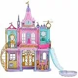 Disney Princess - Magiche Avventure nel Castello, playset alto 122 cm con 3 livelli e 10 aree di gioco, luci e suoni, 25+ mobili e accessori inclusi, giocattolo per bambini, 3+ anni, HLW29