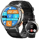 KOSPET Smartwatch Uomo Militare,60+Giorni Batteria Extra-Lunga,1,43' AMOLED HD Display,AI Assistente Vocale,50M Impermeabile, 70 modalità sport,Smart Watch Militare Fitness,24H Monitor del Sonno