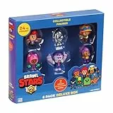 P.M.I. Trading- Brawl Stars-Set di 8 Statuette da Collezione Deluxe per Finestra (Serie 1) Gioco, Colore Multi-Colored, 2. Sammelfiguren Fensterbox, PMID0009