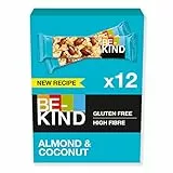 BE-KIND Barretta al Gusto di Mandorle e Cocco, Snack senza Glutine, 1 Confezione x 12 Barrette da 40 g