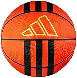 adidas Mini palla da pallacanestro in gomma, unisex, per adulti, colore naturale/nero/oro metallizzato, 3