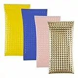 Weinsamkeit 4 Pezzi Custodia Occhiali Morbida, PU Pelle Custodia Occhiali da Sole Con Chiusura Elastica in Metallo, Occhiali da Borsa per Donna Uomo Bambini