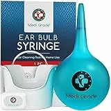 Kit Pulisci Orecchie da 200ml, Kit per Pulizia Orecchie con Bacinella Medi Grade, Kit Togli Cerume Orecchie con Siringa a Bulbo, Ampia Capacità