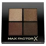 Max Factor Colour X-Pert Soft Touch Palette, 4 Ombretti dal Colore Intenso, Altamente Sfumabili, 004 Veiled Bronze