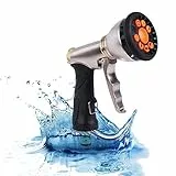 Pistola Da Giardino, Con 9 Funzioni, Pistola Spray Alta Pressione Professionale Multifunzione a Spruzzo, Realizzata in Metallo Resistente, Per Pulizia di Giardini Lavaggio Auto Irrigazione Prato