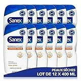 SANEX - Dermo Nutriente Surgras Crema Doccia - Per Tutta La Famiglia* - Sviluppato Con Dermatologi - Idrata in profondità la pelle secca e protegge - Rende la pelle più resistente - 400 ml x 12