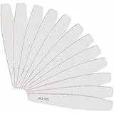 CGBE 12 Pezzi Lime Unghie Professionali, Lime per Unghie 100 180 per Unghie in Gel e Unghie Acriliche, Doppia Faccia, Mezza Luna, Lavabili e Riutilizzabili, per Uso Domestico e Salone