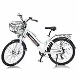 TAOCI Bicicletta Elettrica Donna per Adulti per tutti i terreni, 26' 36 V Mountain Bike Elettrica, Rimovibile Batteria Agli Ioni di Litio, Adatto a Lavori Attività all'aperto Ciclismo Viaggio