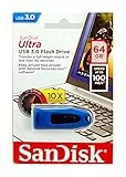 Pen drive 64GB SanDisk Ultra USB 3.0 blu SDCZ48-064G-U46B [SDCZ48-064G-U46B]