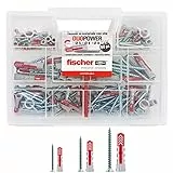Fischer KIT DUOPOWER Valigetta 80 Tasselli Universali Duopower Con Vite Assortiti, Trasparente