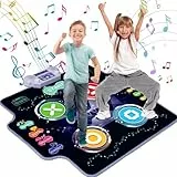 Joyjoz Tappetino da ballo per bambini (3-12 anni) con musica Bluetooth, 5 livelli di difficoltà e 6 modalità di gioco, ideale per compleanni e festività