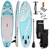 Apollo Tavola SUP Gonfiabile | Set Completo iSUP | Set Stand Up Paddle Board Gonfiabile | Tavole SUP gonfiabili con Pagaia, Pompa e Set di Riparazione | per Principianti e Professionisti