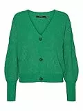 Vero Moda Knitted Cardigan VMLEA LS V-Neck Cuff Cardigan Noos Bright Green M Bright Green M