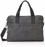 Kipling ELSIL, Borsa Laptop 13' con Tracolla Regolabile, 39.5 cm, Black Peppery.