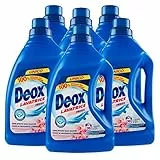 Deox - Detersivo Lavatrice Liquido Fresh, Smacchia e Igienizza, con Formula Antiodore, 30 Lavaggi x 6 Confezioni
