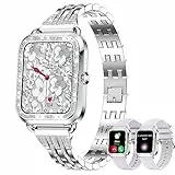 fitonyo Smartwatch Orologio Donna Chiamate e Risposta Diamond,1.29''Smartwatch Notifiche Messaggi,Cardiofrequenzimetro,SpO2/Monitoraggio del Sonno,19 Sport orologio smartwatch donna per Android iOS