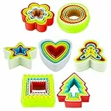 Soleebee 37 pezzi Formine per Biscotti Tagliabiscotti Stampi per decespugliatori a forma di torta multicolore per creare biscotti, tortine, pasticcini e glasse