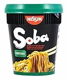 Nissin Yakisoba, Noodle di Grano Saraceno Istantaneo Gusto Teriyaki - 2 pezzi da 90 g [180 g]