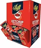 Biffi - New Linea Professionale - Ketchup 100% Pomodoro Italiano - 132 Bustine Monodose da 10gr - Ristorazione, Catering, Maxi Formato, 10 g- Ex Gaia
