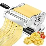 OSTBA Macchina per la Pasta Manuale, Pasta maker in Acciaio Inox, Macchina per la Pasta Fresca Perfetta per la Famiglia