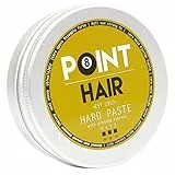 POINT BARBER Punto Barber pasta dura Capelli Pomade 3,4 once - forte presa con finitura opaca - Arricchito con Ginseng 3.38 oz bianca