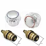 Ricambio caldo e freddo rubinetto 1/2'' top cromate plated-sold in coppia