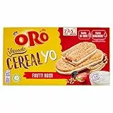 Oro Vitasnella, Cereal Yo con Frutti Rossi, Biscotti con Ripieno Morbido di Frutti Rossi e Yogurt, Fonte di Fibre e Magnesio, 253g (contiene 5 monoporzioni da 50,6g)