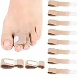 10 pezzi Raddrizzatore per dita a martello, Correttore Dita Piedi Correggere le Dita a Martello, Stecche per Dita Dei Piedi, Correttore per Dita Rotte, Dita Storte