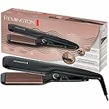 Remington Piastra per frisè, rivestimento 4x: ceramica, tormalina, ionico e antistatico, 150-220°C, riscaldamento rapido 30 sec, Ceramic Crimp S3580
