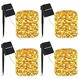 VANDABAO Luci Natale Esterno Solare - 12m 120 LED Catena Luminosa Esterno Solare 8 Modalità Impermeabili Luci Solari Esterno Lucine da Esterno Decorative per Giardino Garden Patio Natalizie Festa
