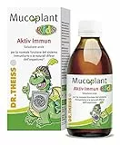 Dr. Theiss Mucoplant Kids Activ Immun Integratore Difese Immunitarie Bambini 200 ml Per il Normale Funzionamento del Sistema Immunitario con Vitamina C ed Estratti Vegetali di Sambuco