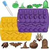 Stampi da forno in silicone per Halloween, Stampi per Dolci a Forme di Halloween a Tema stampi per Torte, Biscotti, Dolci, Silicone Muffin Sapone Handmade Stampi, Cucina Strumenti di cottura fai da te