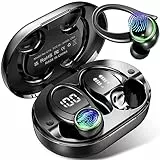 Cuffie Bluetooth Sport, Auricolari Bluetooth 5.3 HiFi Stereo Cuffie Wireless HD Mic Chiamata Cancellazione Rumore 50Ore Cuffiette Bluetooth con Display LED, IP7 Impermeabili Auricolari Wireless [2023]