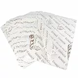 100 Fogli di Carta Deli, Carta Oleata Impermeabile 38 x 28cm, Carta da Imballaggio Alimentare, Carta per Fodera Cestini Involucri, Carta per Formaggio, Panini, Hamburger, Sandwich, Pasticceria