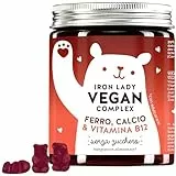 Ferro forte e vitale: complesso vegano con ferro ad alto dosaggio, vitamina B12 e altro - Iron Lady Vegan Complex - Bears with Benefits