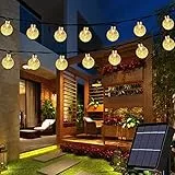 Useber Catena Luminosa Esterno Solare, 50 LED Impermeabile Luci Stringa Solare per Casa,Giardino,Feste,Natale,Balcone (Bianco Caldo)