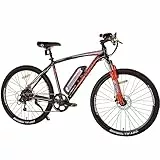 Swifty AT650, Mountain Bike with Battery on Frame Unisex-Adult, Nero/Arancione, Taglia Unica