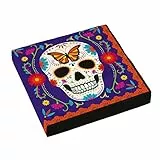 Amscan día de los Muertos - Tovaglioli di carta, 33 x 33 cm, 16 pezzi
