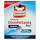 Omino Bianco - Additivo Lavatrice Disinfettante in Polvere per Bucato, Smacchia e Elimina i Cattivi Odori, con Tecnologia Deo+, 450 g