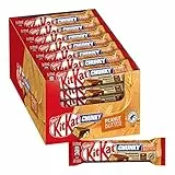 KITKAT Chunky Peanut Butter Wafer ricoperto di Cioccolato al Latte con ripieno al Burro d'Arachidi, 24 snack da 42 g (1.008 kg)