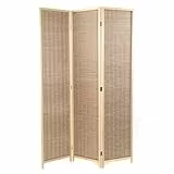 PARAVENT Bastia II | 170x120 cm, 3 pezzi | Paravento in legno di bambù, divisorio per ambienti, schermo, parete divisoria