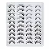 Ciglia Finte 3D Naturali 20 Paia Sottili Fake Lashes 4 Stili Wispy Corte Naturali Finte Riutilizzabili Per Trucco