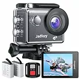 Jadfezy Action Camera 1080P 30fps, Fotocamera Subacquea impermeabile 30M, Sports Cam con due 900mAh Batterie Ricaricabili e Kit Accessori (FHD 1080P WiFi Pro)