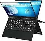 KUU 2 in 1 Notebook, PC Portatile 8GB DDR4 RAM 512GB SSD Touch Screen IPS 14 pollici, Processore Pentium Notebook, Windows 11 Pro, Lettore di impronte digitali, Laptop touchscreen con tastiera