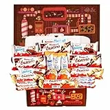 Regalo Cioccolato - Confezione regalo di cioccolatini I Regalo originale per compleanni, bambini, coppie: Kinder Bueno, Kinder Joy, Kinder Delice, Kinder Maxi, Hippo